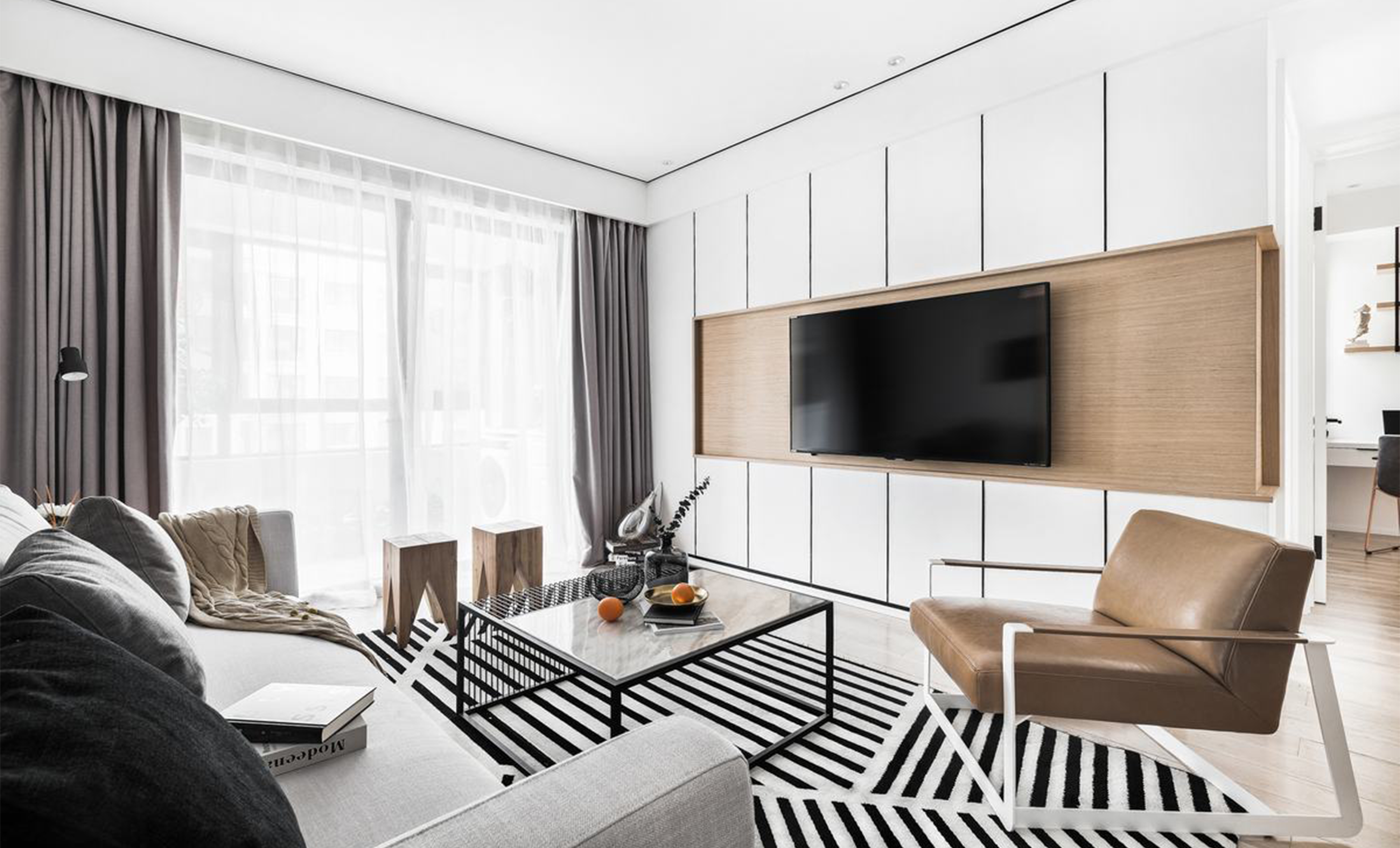 88平三居室，冷暖適中的小北歐