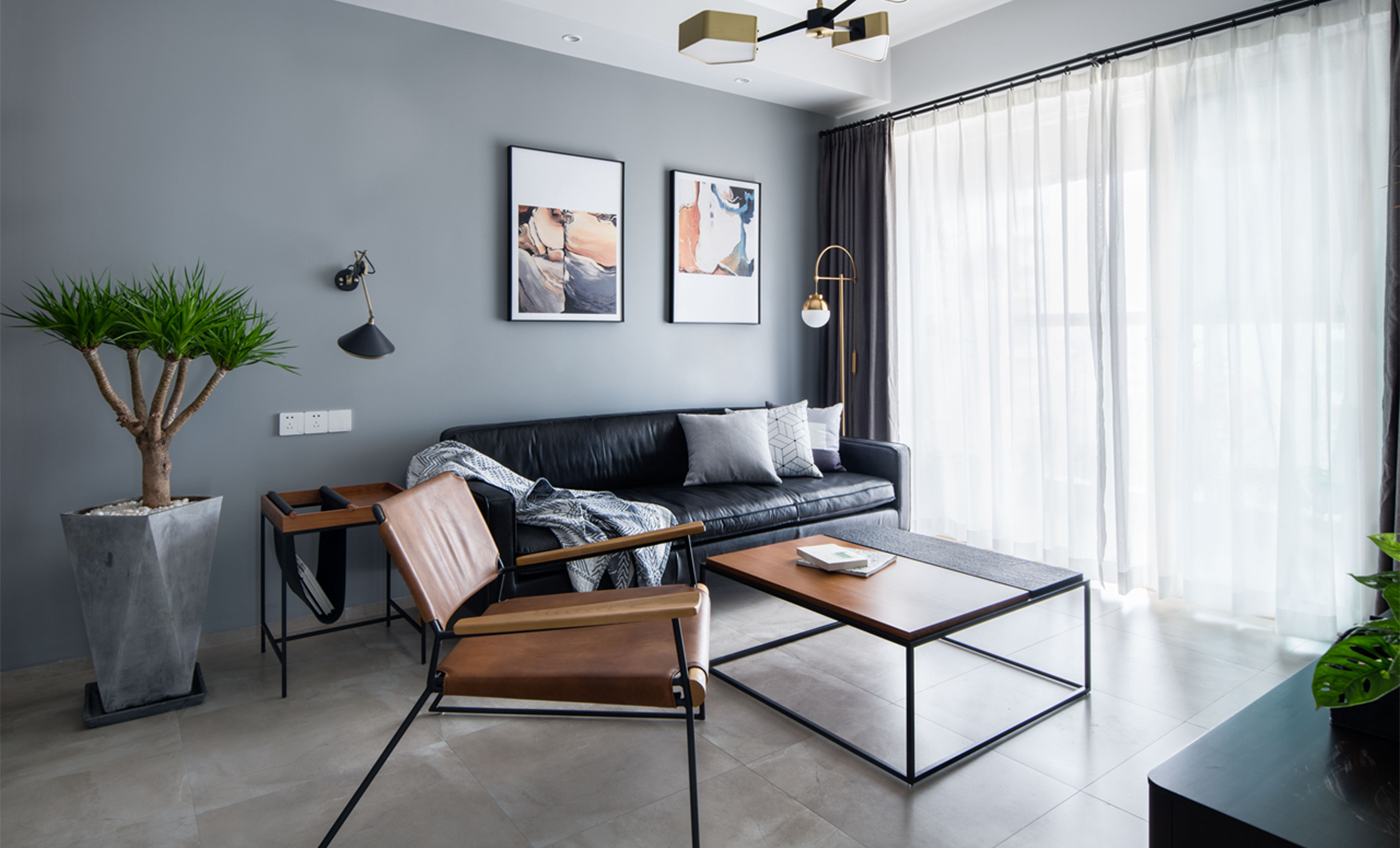 89平簡約三居室，使用與美觀并存